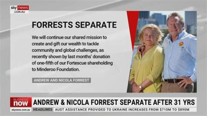 All About Andrew Forrest Wife Nicola Forrest, Are They Separated?